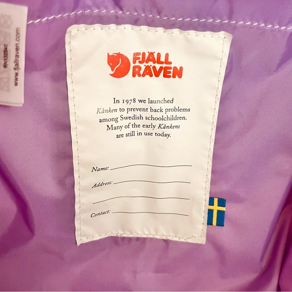 Fjällräven Kånken Classic Pastel Lavender 16L 23510 Backpack 15 x 10 x 5 Spring main image 8